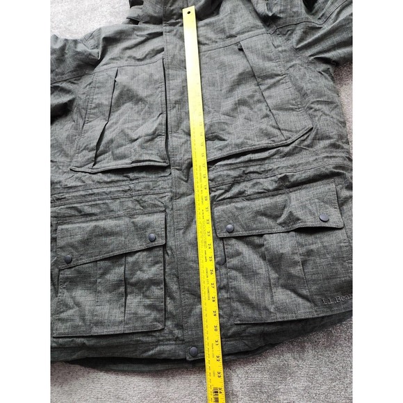 LL Bean Baxter State Parka Goose Down Winter Jacket Coat Gray Men’s Size XXL - Picture 11 of 12
